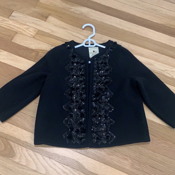 Anthropologie Wool Sequin Jacket - Picture 2 of 5